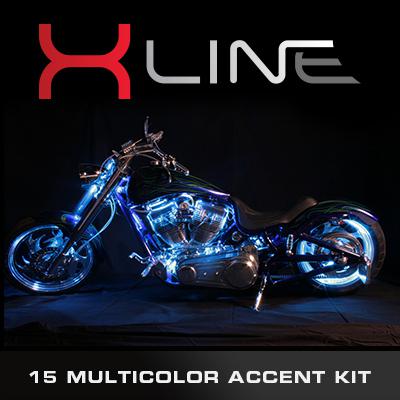 20pc x-line multi-color smd led accent lights yamaha motorcycle glow kit