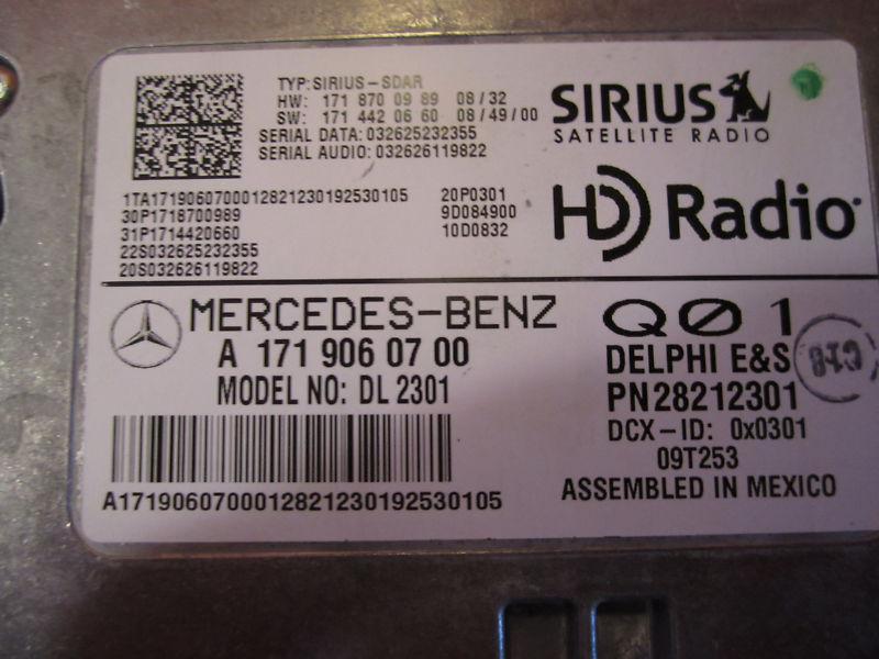 Mercedes W164 W212 W221 X164 Satellite HD Radio Sirius DL2301 1719060700 OEM, US $545.00, image 2