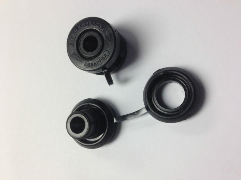 Urethane snapper grommet exhaust hanger pair hi-temp poly - black - isolators
