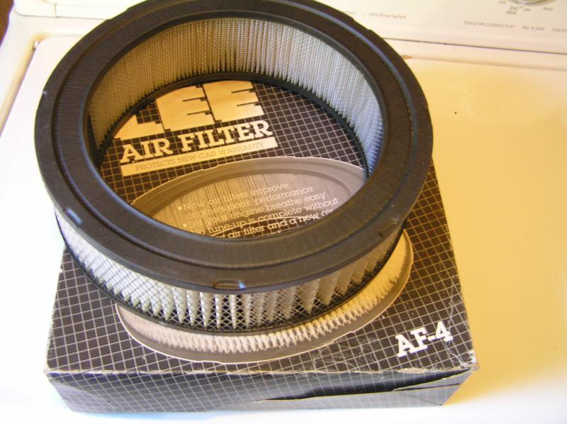 Nos lee air filter af-4, crosses w/fram ca160,1739547,2463984, mopar 318 360