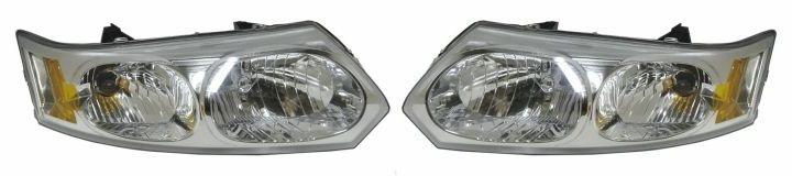 Headlight headlamp assembly pair set both driver passenger side left+right lh+rh