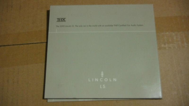 NEW OEM 2003 LINCOLN LS PROMO CD --EXPERIENCE THX AS IT WAS MENT TO BE, US $3.00, image 4