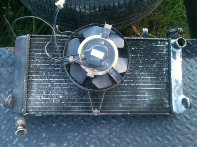1992 honda cbr600 f2 radiator with fan