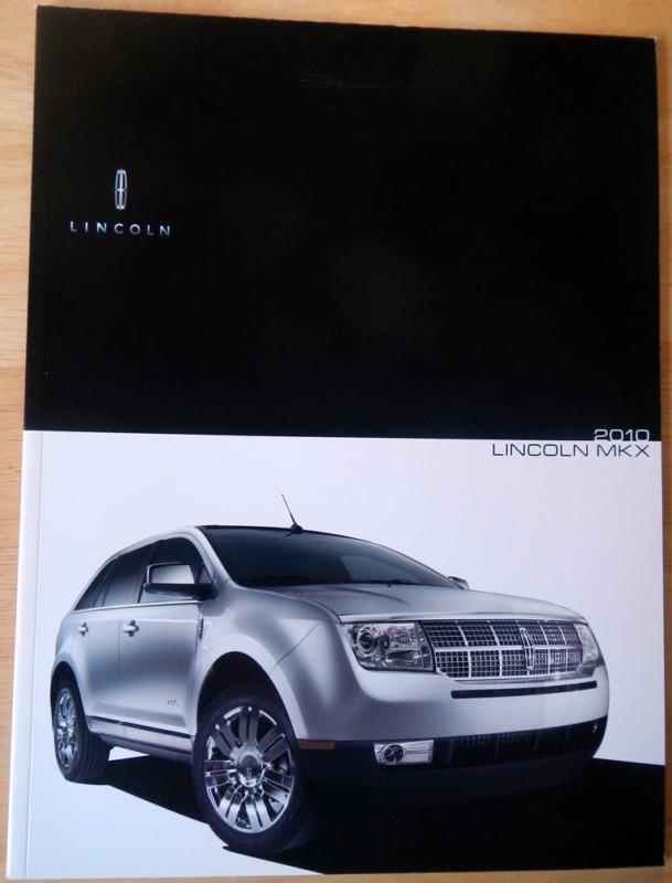 2010 lincoln mkx literature brochure