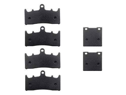 Front + Rear Carbon Kevlar Brake Pads For 2001-2005 Kawasaki ZRX1200R, US $26.95, image 2