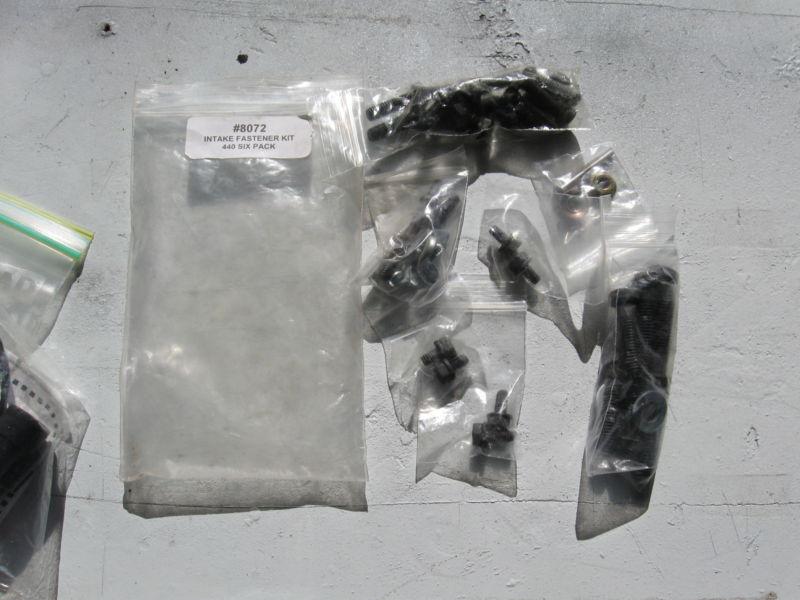 Mopar 6 pack intake manifold bolt set complete new