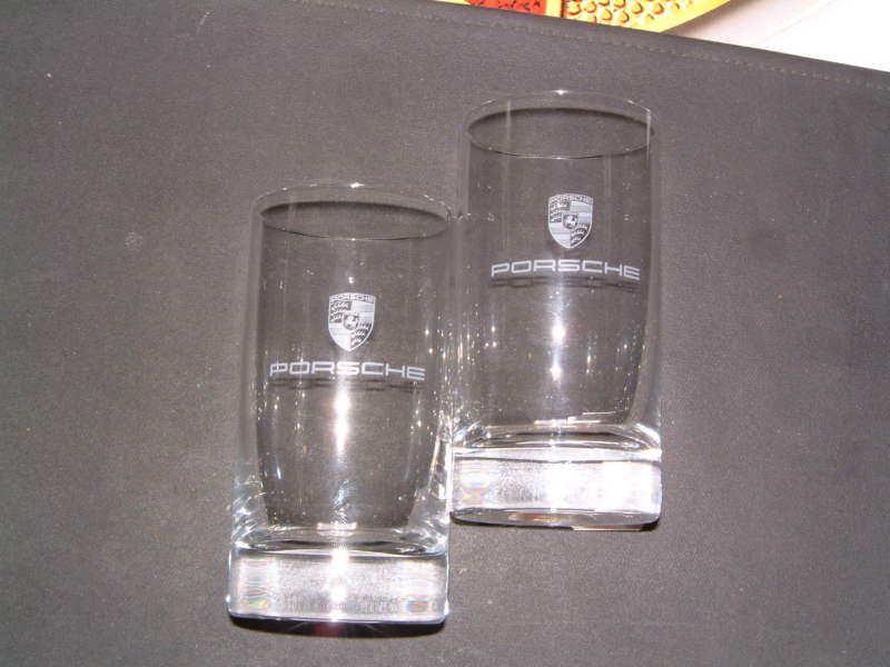 Porsche design pair of small drinking glasses oem item!