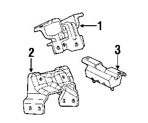 Hummer 15113134 genuine oem factory original trans mount