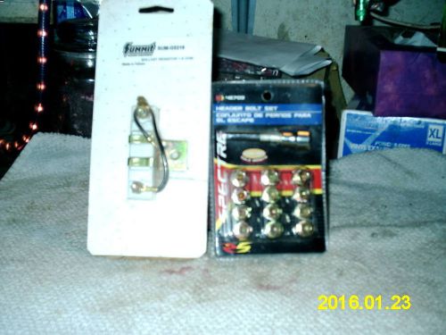 Header bolt kit with socket tool $summit ballast resister 1.6ohm new in package