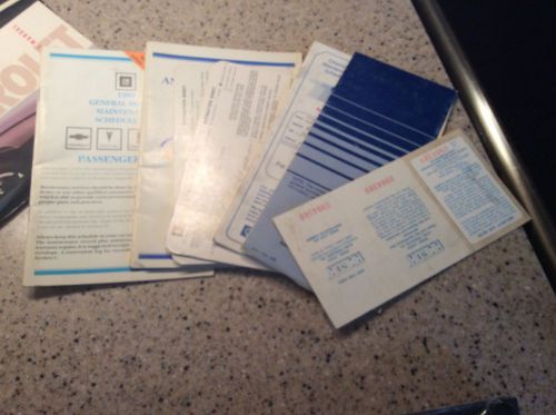 1992 camaro original owners manual service guide book kit 92 w/ case pouch paper
