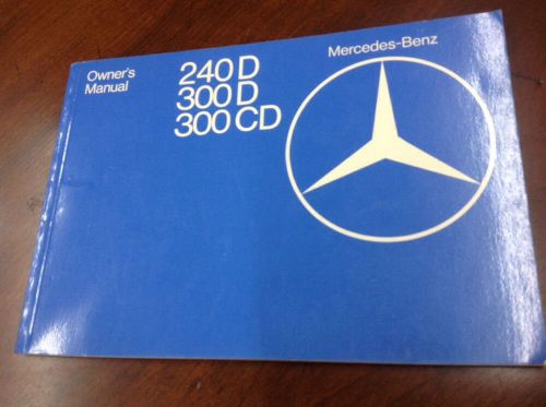 1979 mercedes benz owners manual 240d 300d 300cd