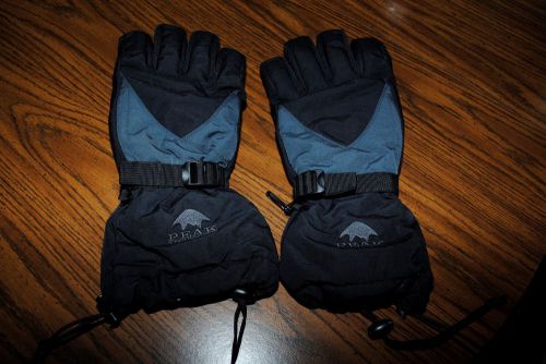 Peak technology men's snowmobile gloves. size m