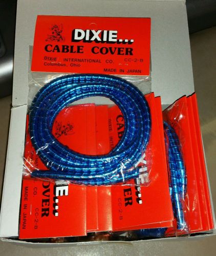 Nos motorcycle blue cable cover 5&#039; harley davidson, bobber lot of 10 packs total