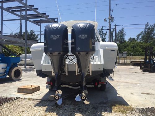 Twin yamaha f350 30&#034; v8 outboard boat engine pair 350+hp