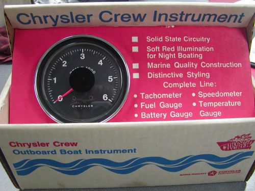 Vintage chrysler outboard tachometer new old stock f5h011 magnapower ii models