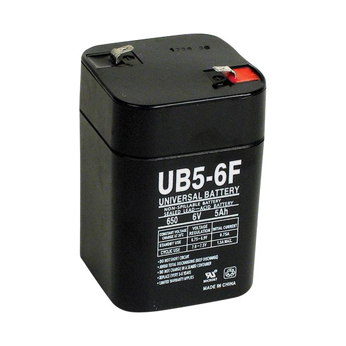 Upg sealed lead-acid battery-6v 5 amps #d5897