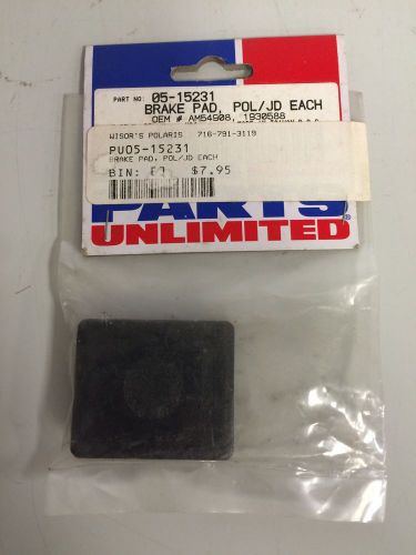 New parts unlimited 05-15231 organic brake pad