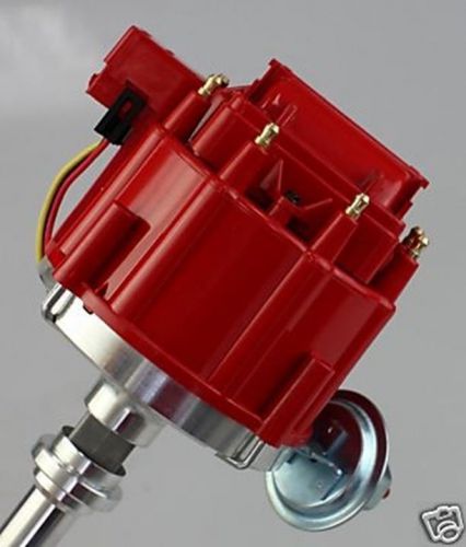 Big block ford hei distributor 351c 429-460 50k coil in cap brass term polish al