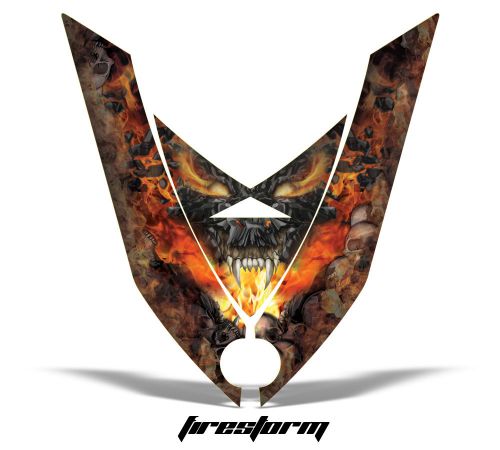 Amr racing sled hood wrap graphic decal ski-doo rev xp part snowmobile firestorm