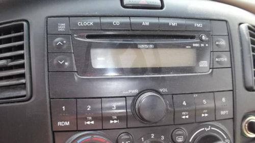 00 01 mazda mpv audio equipment radio stereo am-fm cassette cd player 19074