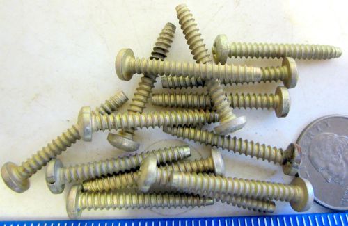 Aviation parts brass or clad pan head machine screws 1 3/8" long, size 8 (229