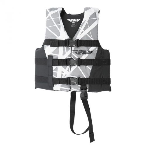 Fly racing nylon child life water sport vest-black/grey-one size