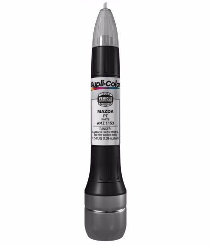 Dupli-color paint amz1153 touch up paint mazda pt white scratch fix all in 1 one