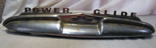 1950&#034;s  chevrolet power glide  old  hood/trunk? mounted emblem  bowtie
