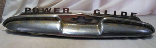 1950"s  chevrolet power glide  old  hood/trunk? mounted emblem  bowtie