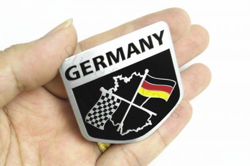 1pcs peltate germany racing flag 1.9&#034; auto body trunk lid sticker badge emblems