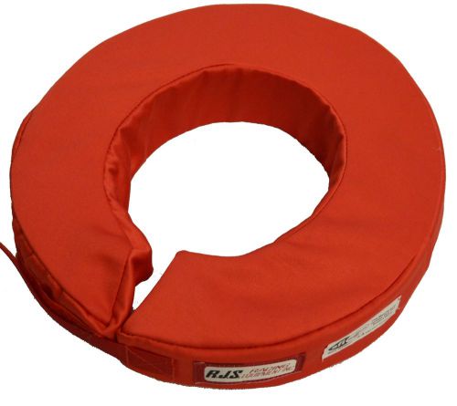 Rjs racing sfi 3.3 helmet support red 360 circle adult neck brace 11000404