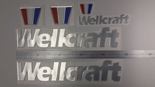 Wellcraft boat emblem 19&#034; stickers set - adesivi barca - pegatinas barcos