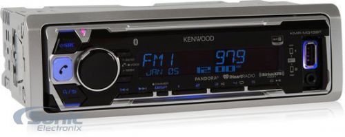 Kenwood kmr-m315bt single din digital media bluetooth marine stereo receiver