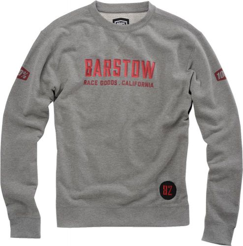 100% brymann fleece sweat shirt grey mx atv all sizes