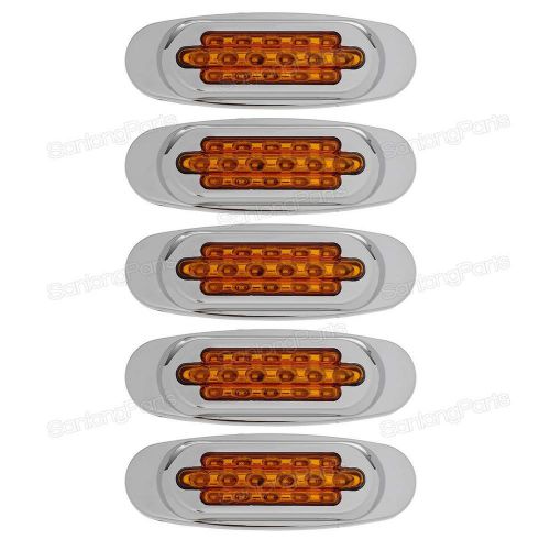 Purchase 5 Amber Led Marker Light 16 Diodes cab & sleeper kits Marker
