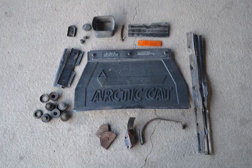 89 arctic cat cougar 500 f/c miscellaneous parts (snow flap, speedo cable, ect.)