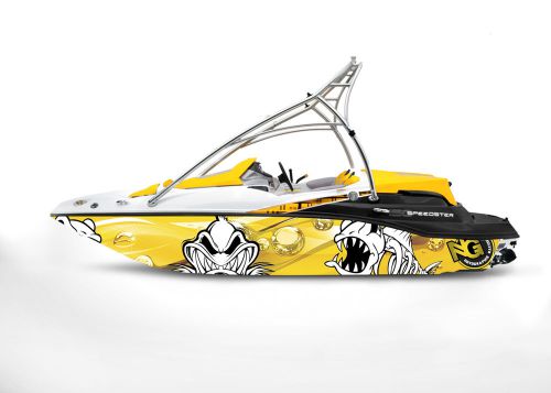 Ng graphic kit decal boat sportster sea doo speedster sport wrap scary fish