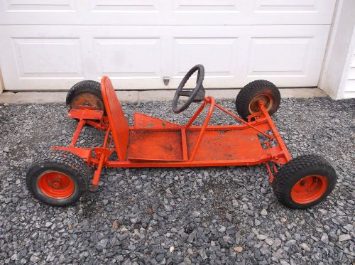 Vintage 1960&#039;s, 1970&#039;s twin engine frame racing go kart. mcculloch, rupp, wasp