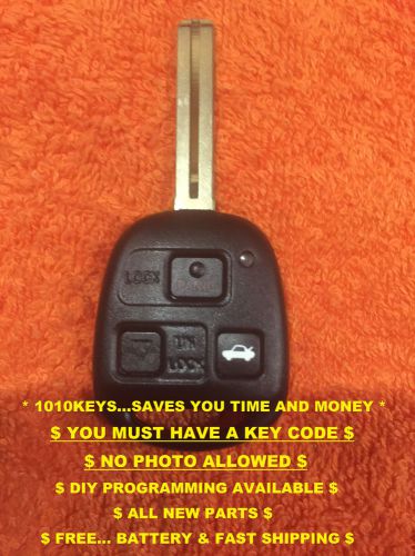 Pre-cut easy diy program 3 button fob remote key w/ pwr trunk listed models 02-c