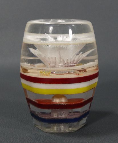 Vintage car auto automobile vehicle lucite gear shift shifter knob flower stripe