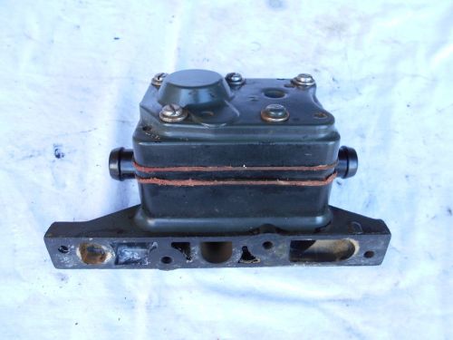 Johnson 85 hp outboard evinrude thermostat housing water line cooling 1969