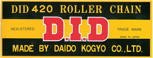 Did 530 standard non o-ring clip drive chain x 102 links max 450 cc d18-531-102