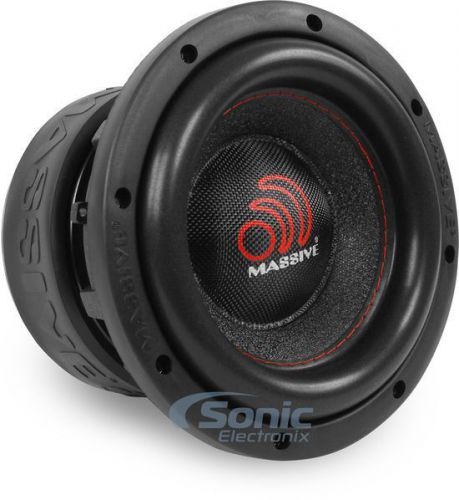 New! massive audio hippo-84 500w 8" hippo series dual 4 ohm car subwoofer