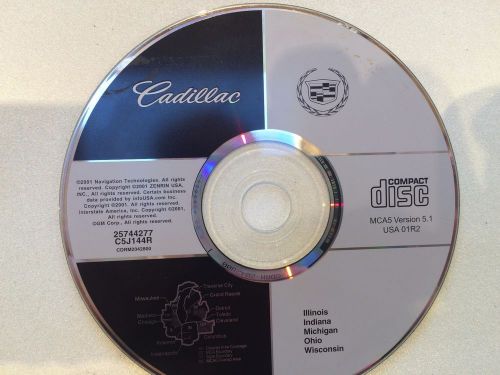 03 cadillac cts  navigation disc 25744277 mca5 il, in, mi, oh, wi