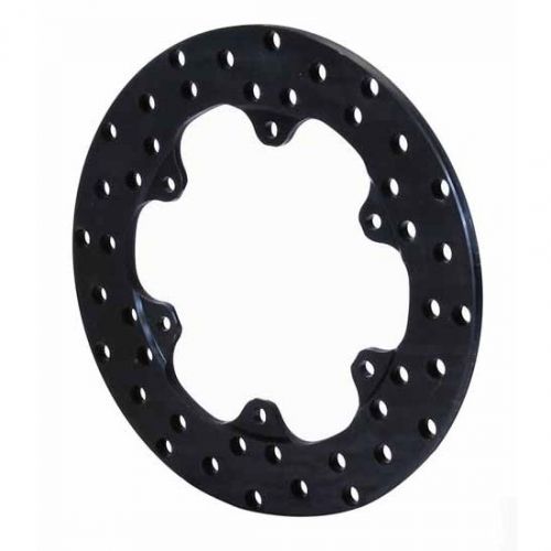 Wilwood 160-3306 drilled steel front drag rotor, 10.75 x.350/6 on 6.25