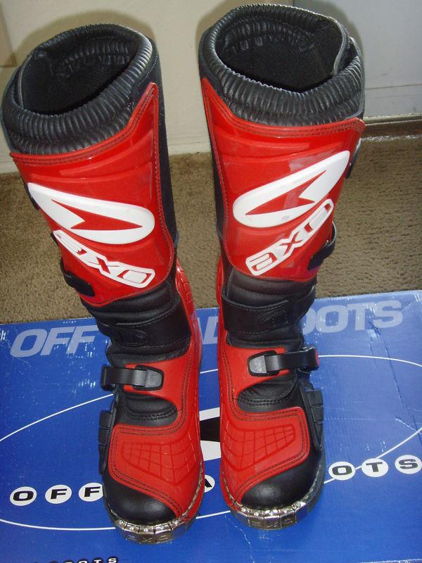 Axo motorcycle boots off road motocross dirt bike racing motorcross atv atc 7.5