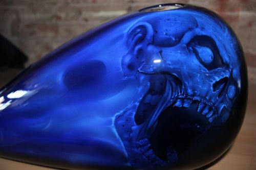 New custom paint job.tank and fender set harley davidson fxcwc softail rocker