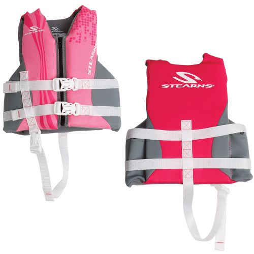 Stearns 2000019829 child hydroprene life jacket 30-50 lbs pink