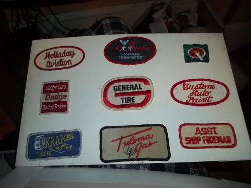 Automobilia patches; 9; 1960&#039;s.holladay aviation, others