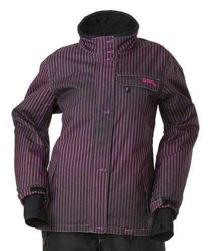 Divas snow gear ladies craze snowmobile jacket - pinstripe (1xl / 1x-large)